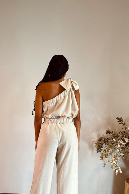 Falda Pantalón Lino Natural