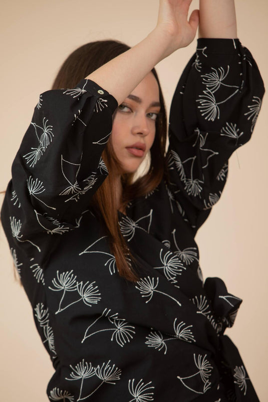 Blusa de Amarrar Lyche Negro