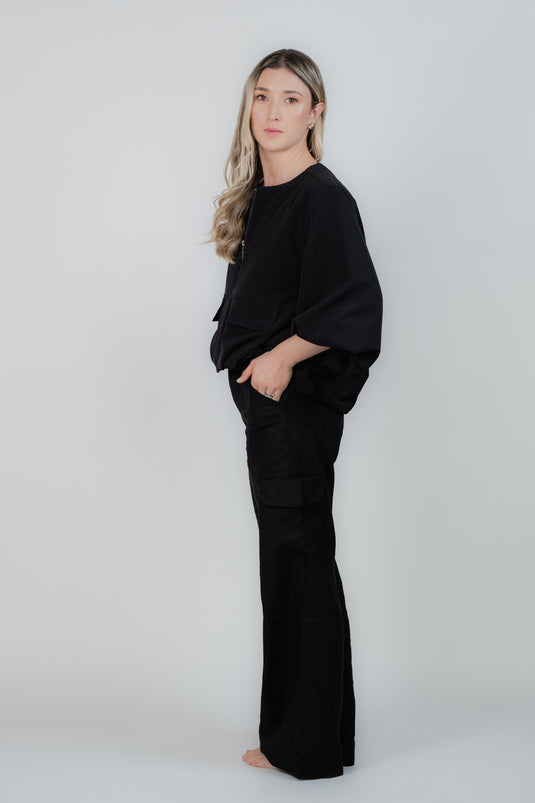 Chaqueta Bomby Negra