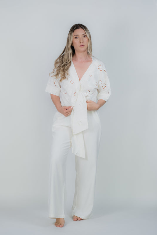 Top Petalo Ivory