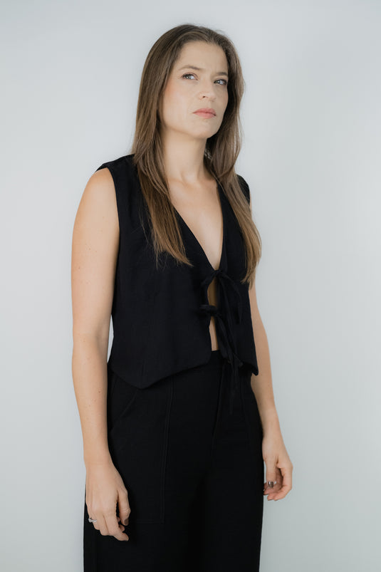 Tie Vest Negro