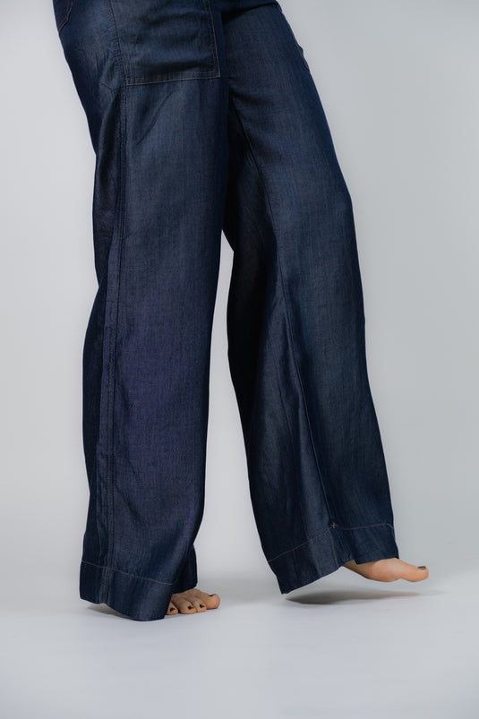 Pantalón Indigo Satinado
