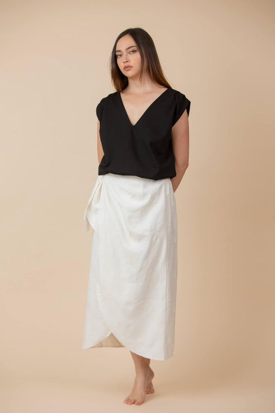 Falda de Amarrar Lyche Ivory