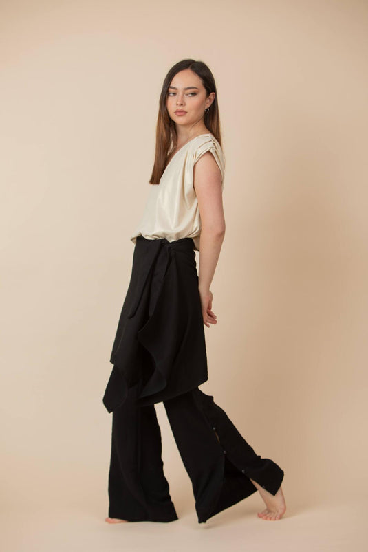 Falda Pantalón Aura Negro
